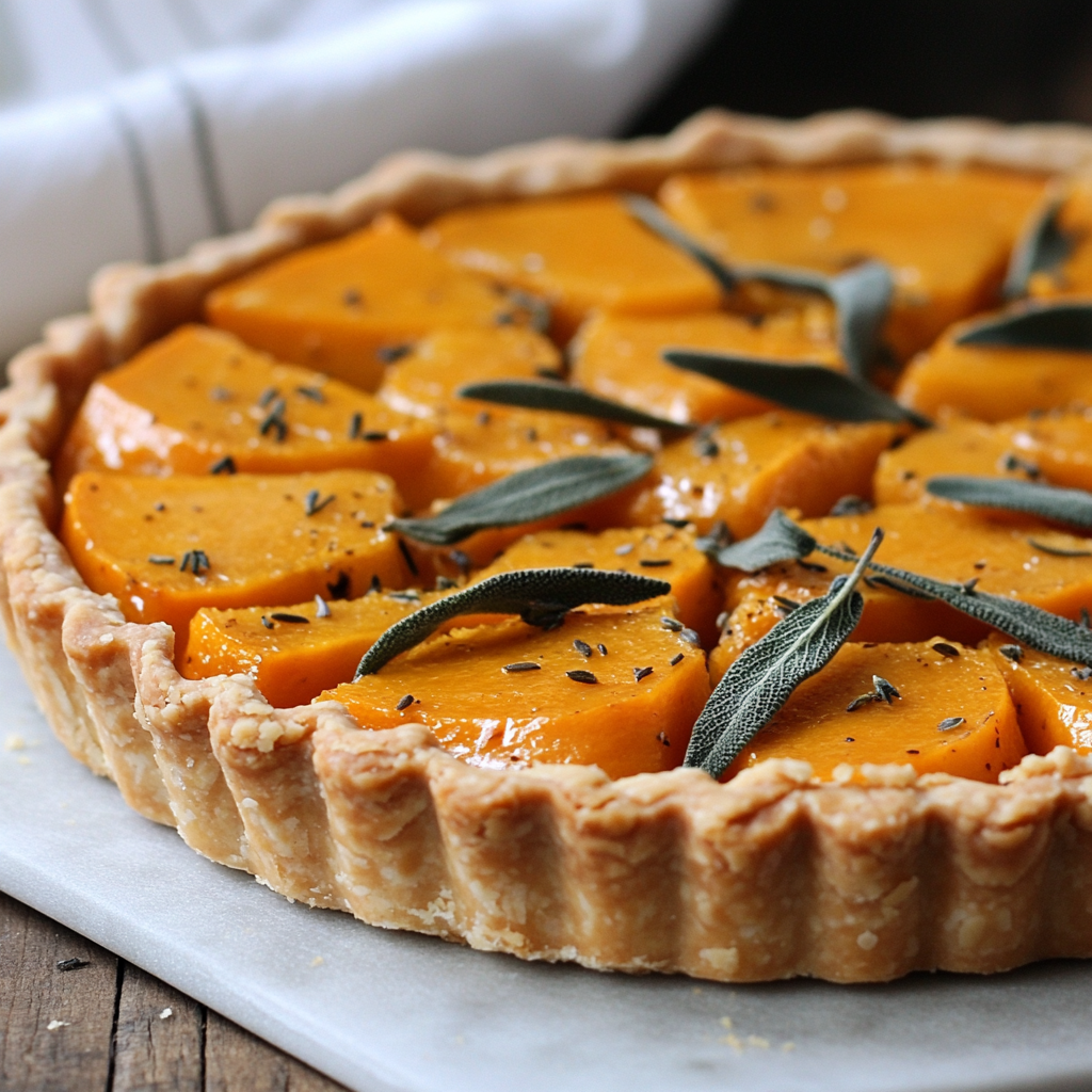 Butternut Squash Tart with Sage