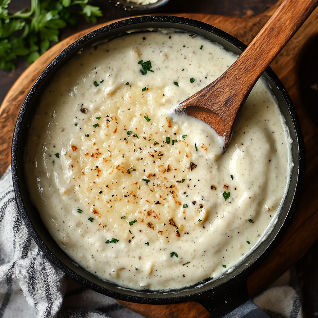 garlic Parmesan Alfredo sauce 2