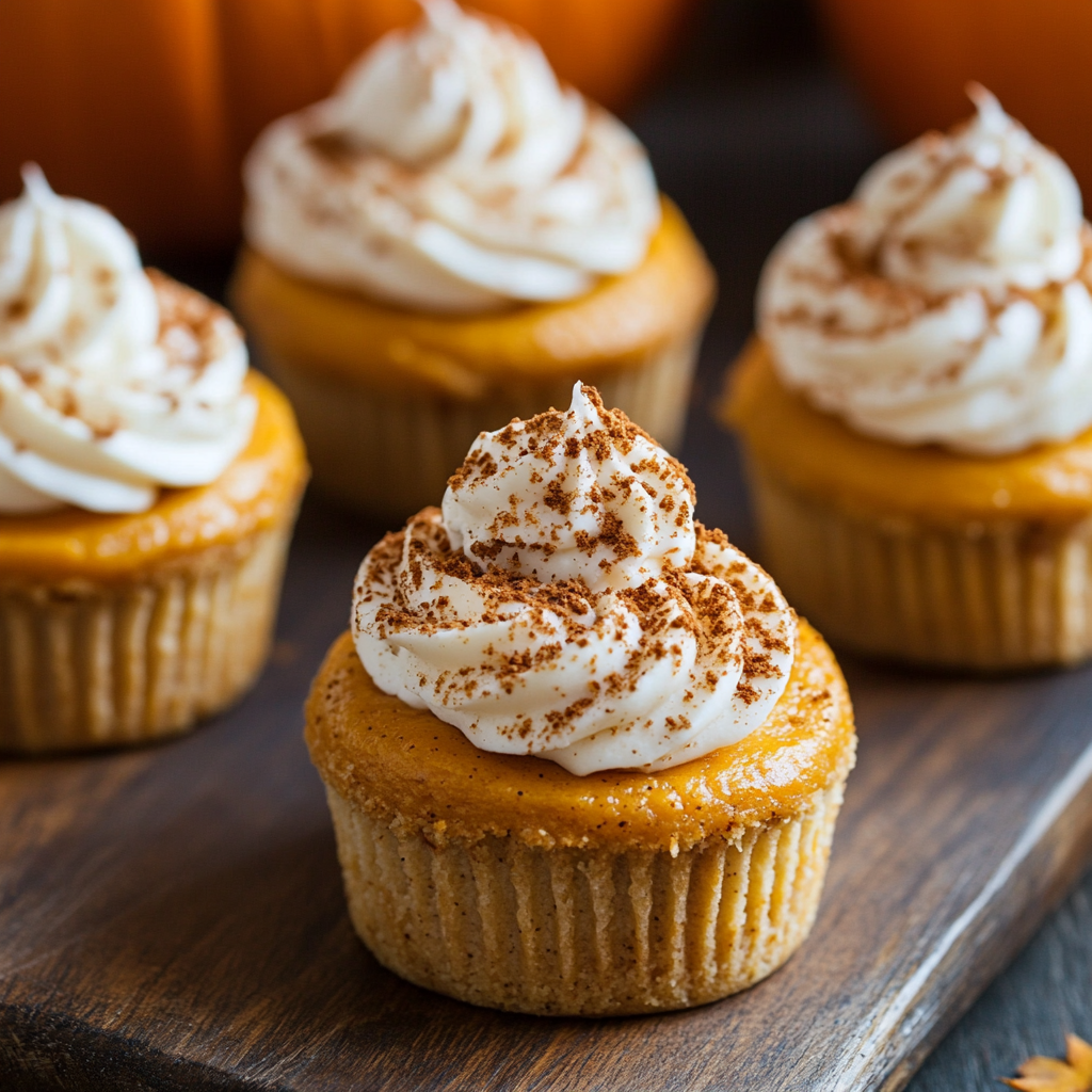 Mini Pumpkin Cheesecakes