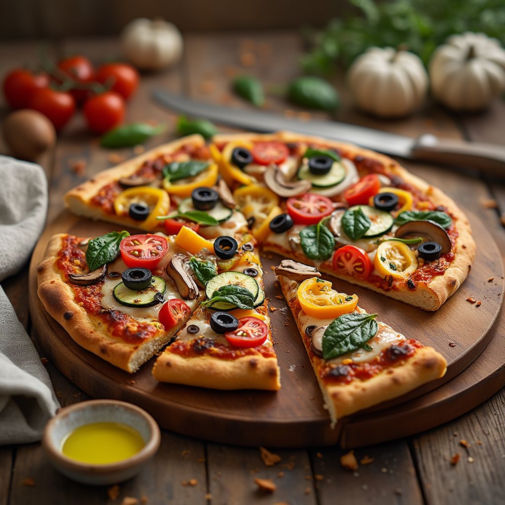 Vegetarian Garden Pizza