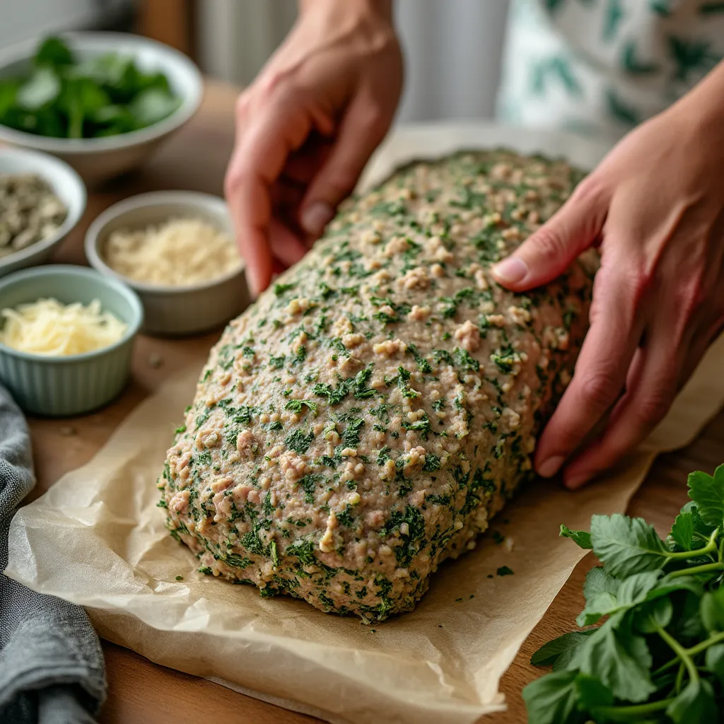 Turkey and Spinach Meatloaf