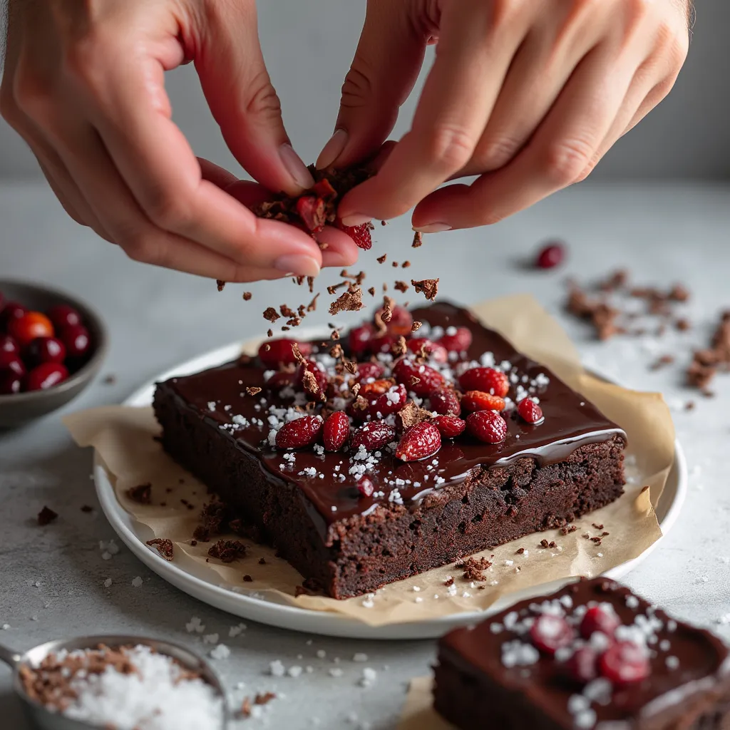 
Chocolate Cranberry Brownies


