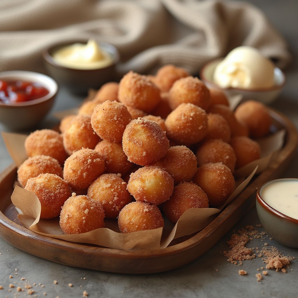 Cinnamon Sugar Fried Dough Bites