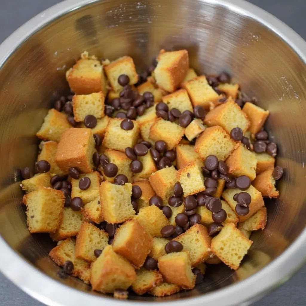 Chocolate Pumpkin Bread Pudding
10