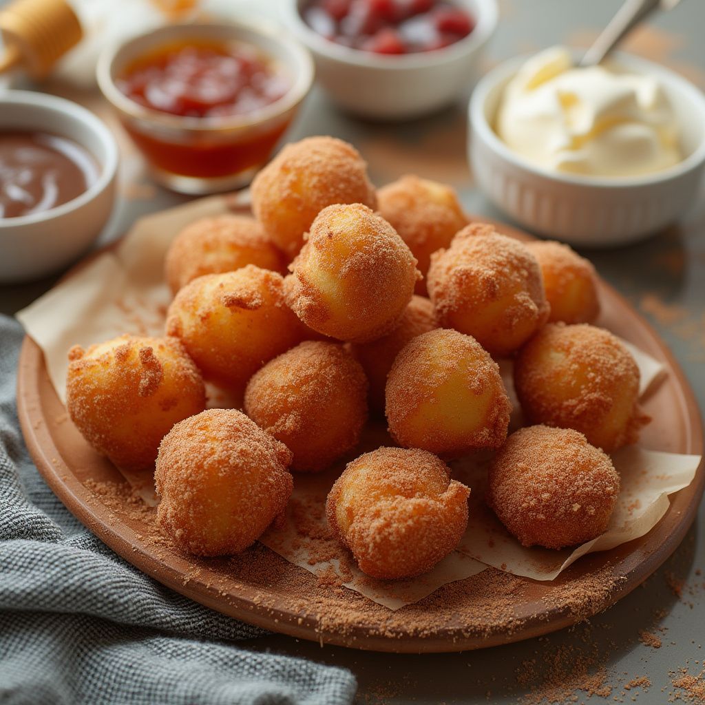 Cinnamon Sugar Fried Dough Bites