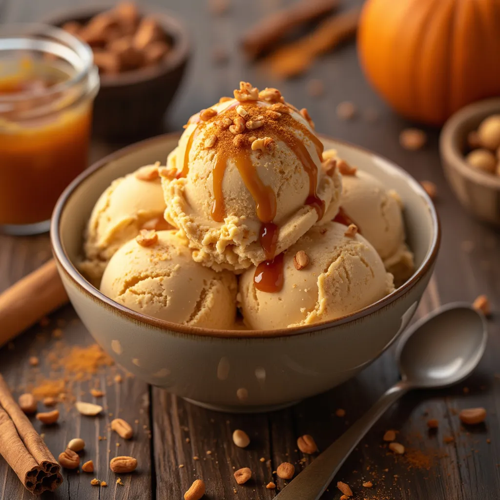 Spiced Pumpkin Ice Cream