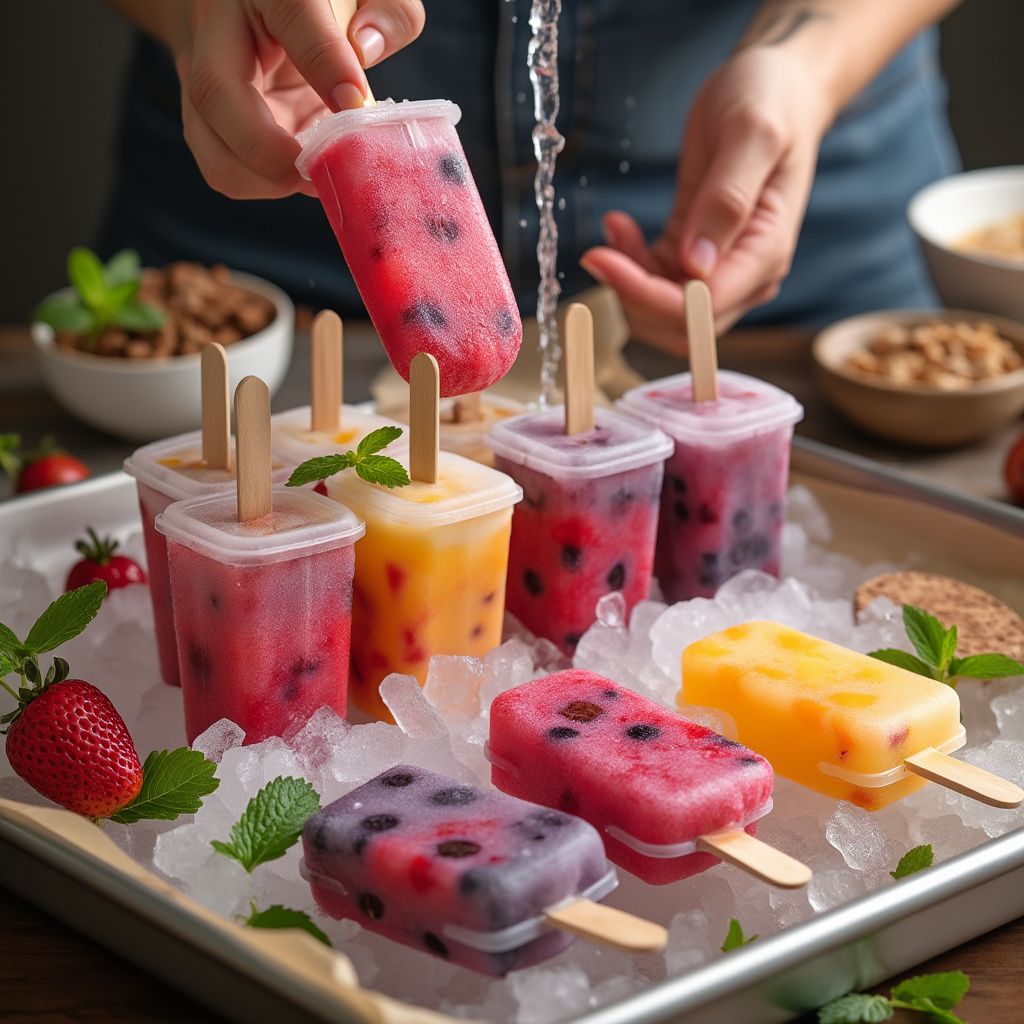 Homemade popsicles