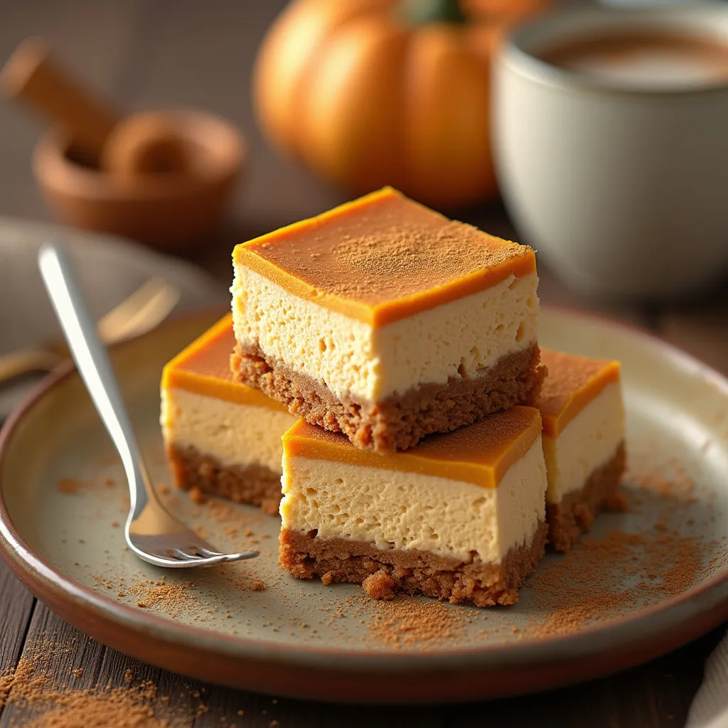 Pumpkin Cheesecake Bars
12