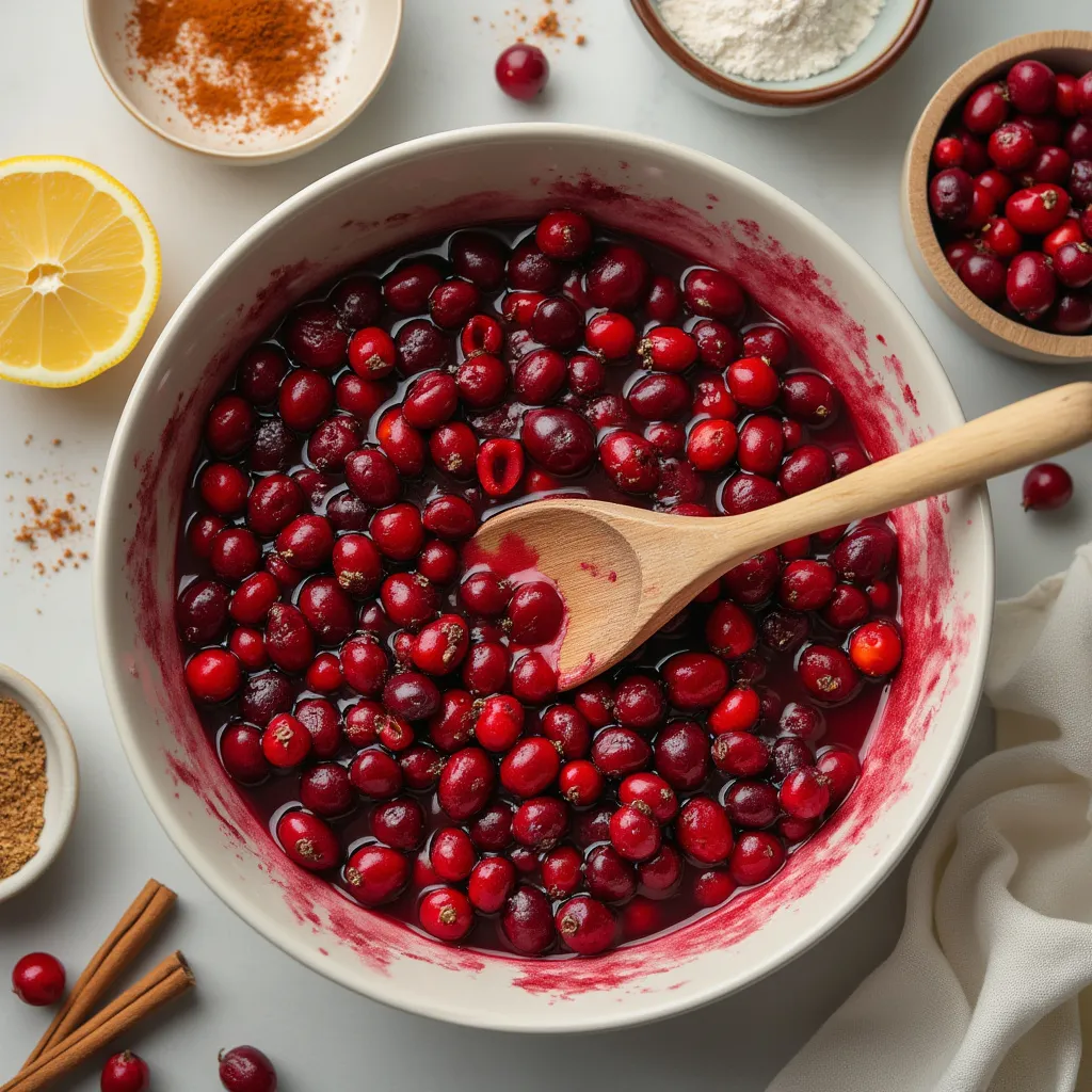 Pear and Cranberry Crumble
