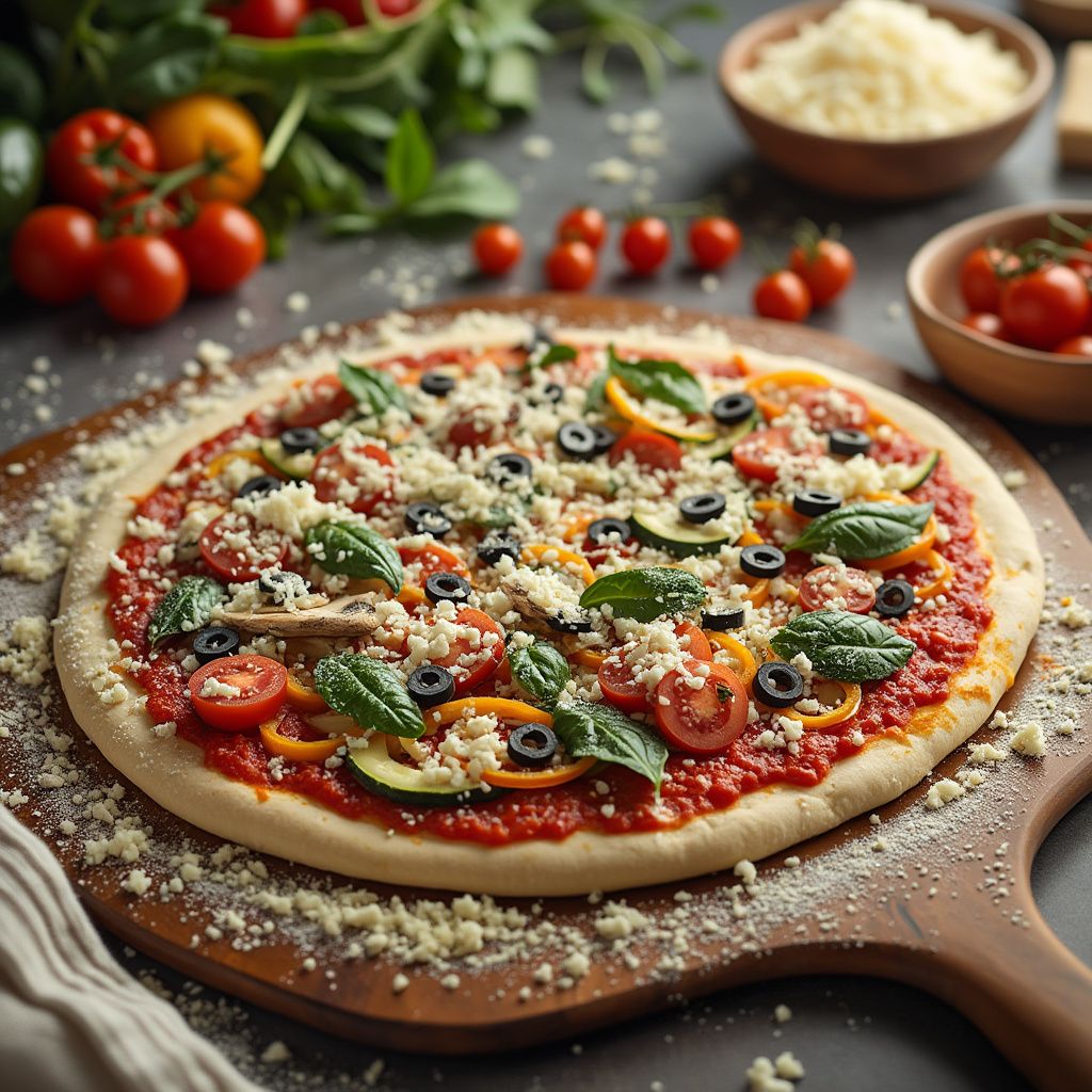 Vegetarian Garden Pizza