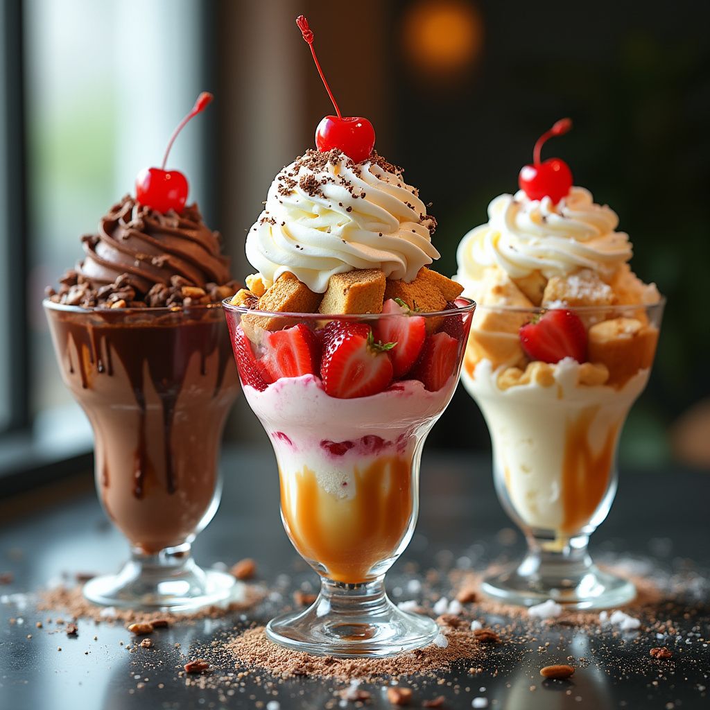 Ice Cream Sundae Trio