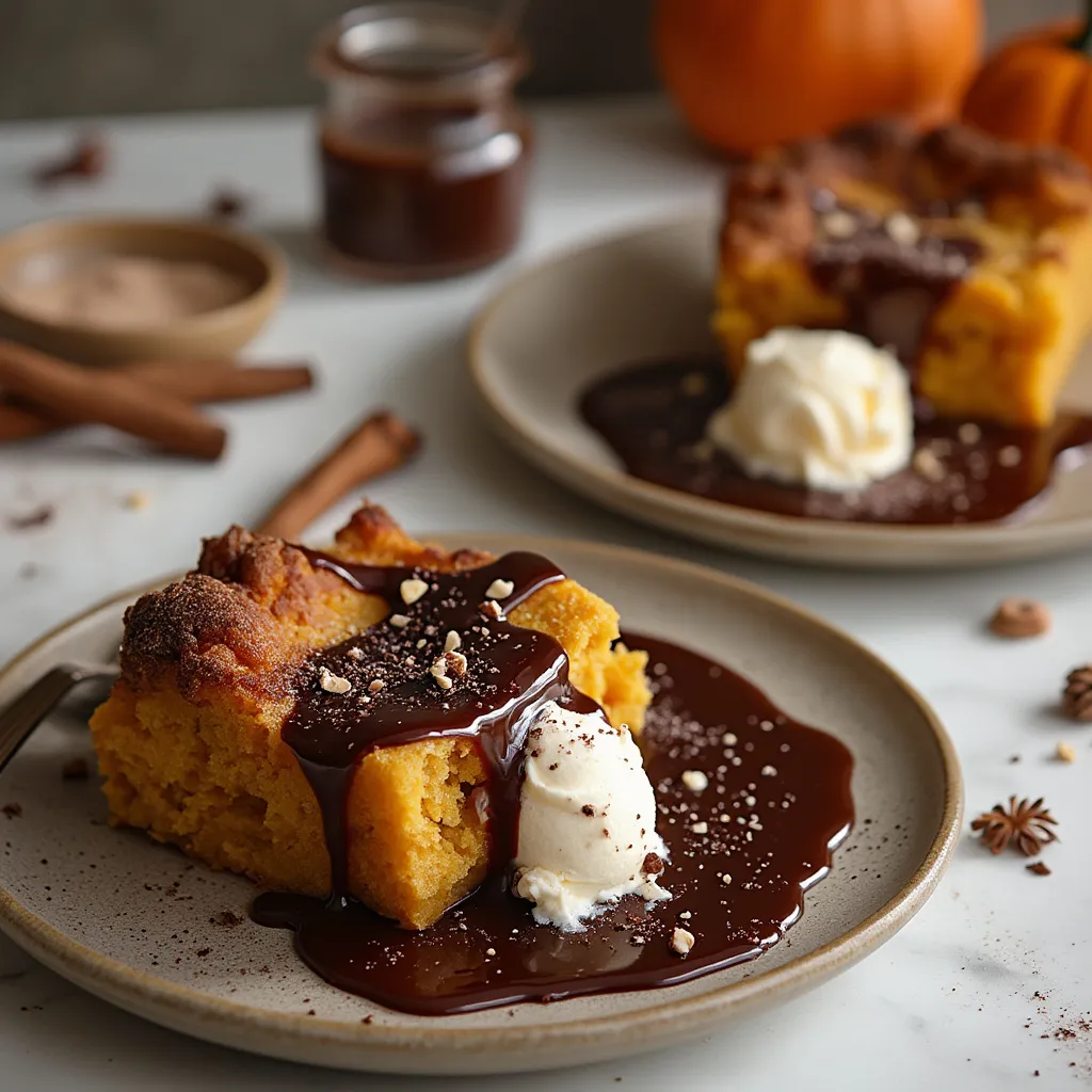 Chocolate Pumpkin Bread Pudding
56