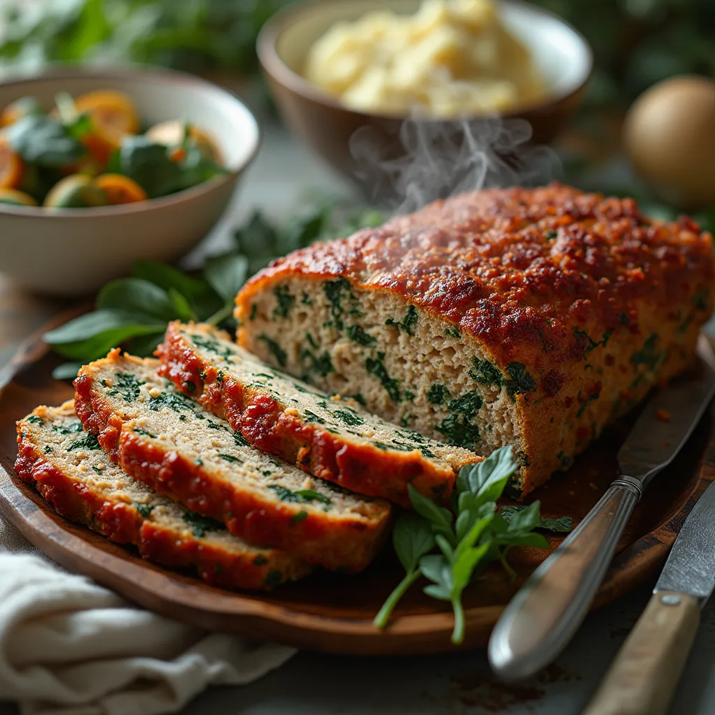 Turkey and Spinach Meatloaf