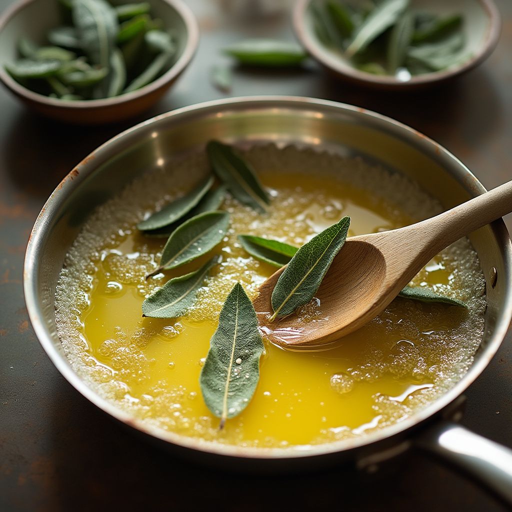 Ravioli in Sage Butter Sauce