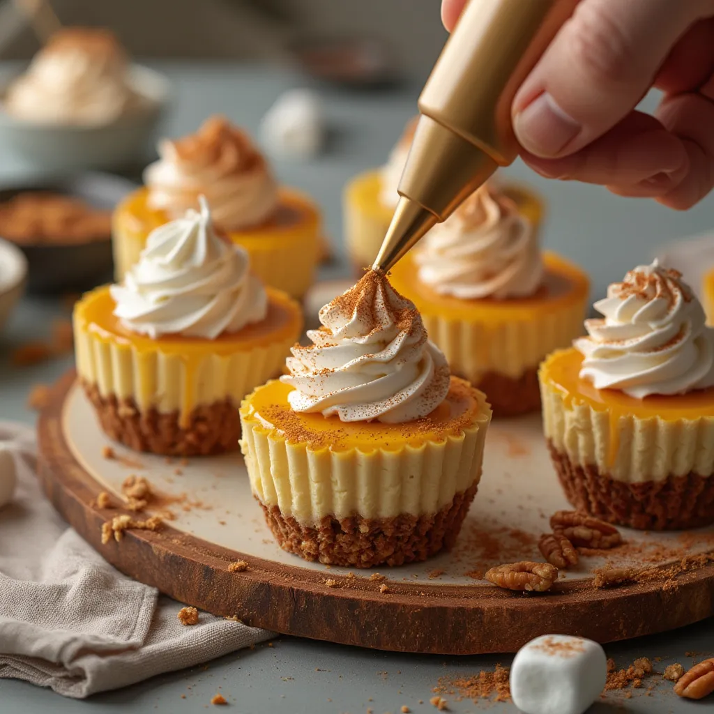 Mini Pumpkin Cheesecakes
