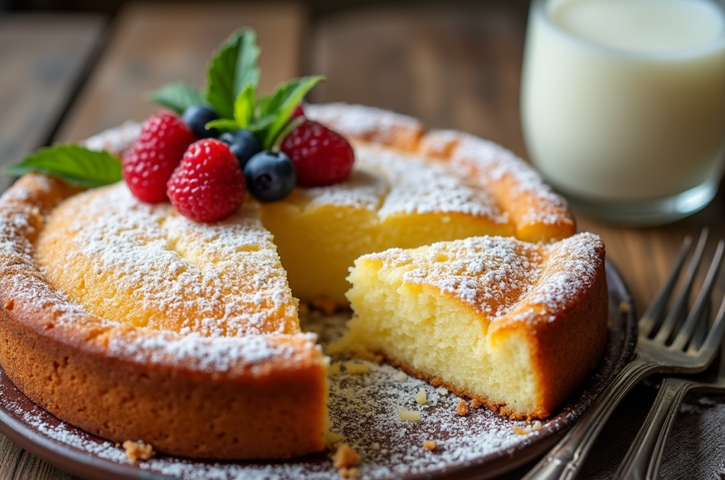 Kefir Sheet Cake Recipe Card