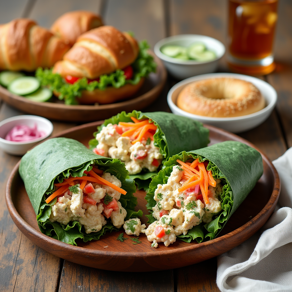 Salad Sandwich Recipe a vibrant display of chicken salad served in creative ways a buttery croissant stuffed with creamy 7pj8fnnjikwhx6inzvbi 3