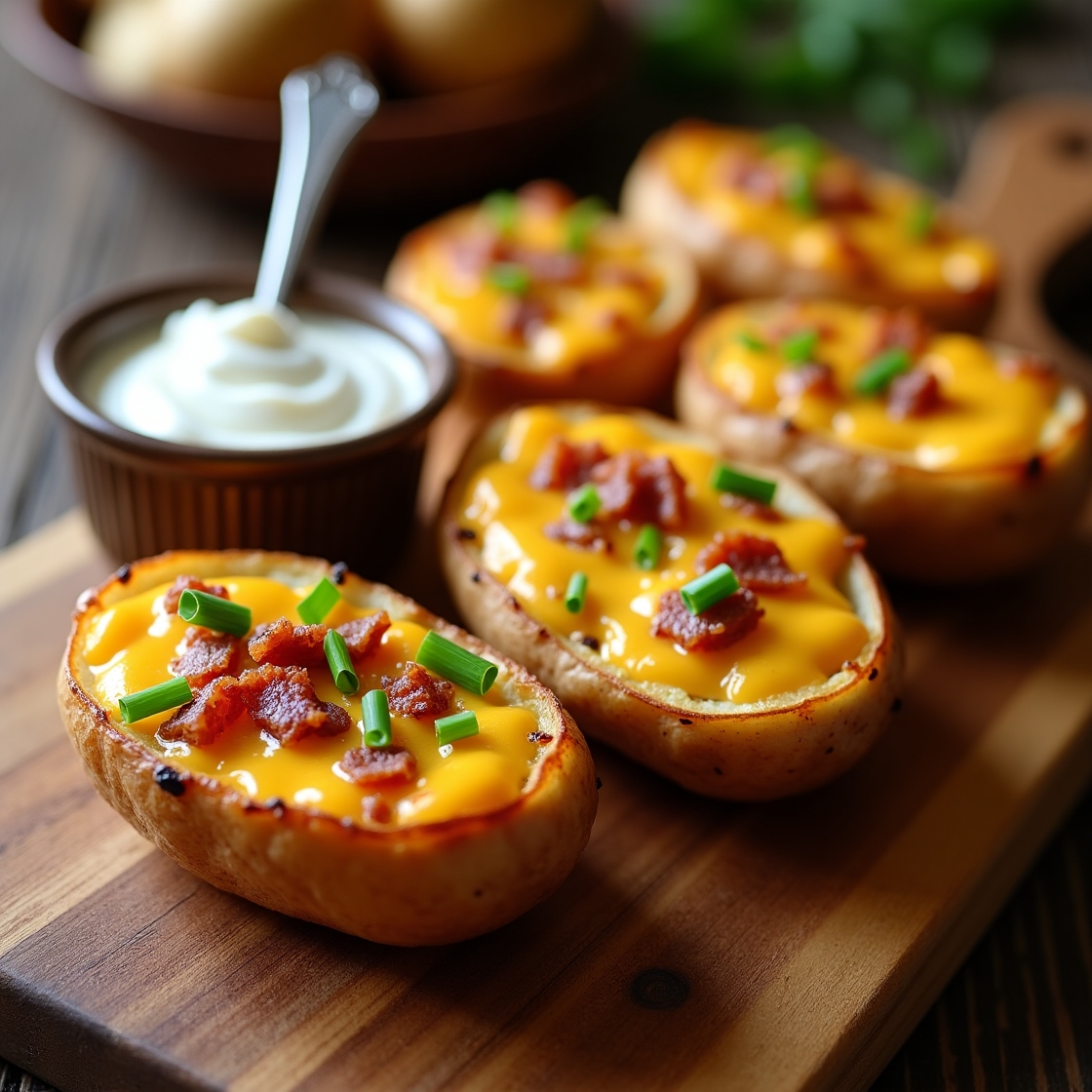 air fryer potato skins